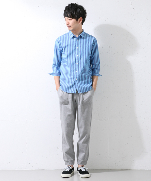 URBAN RESEARCH DOORS MENS（アーバンリサーチ ドアーズ メンズ）の「DOORS リップルイージーパンツ（その他パンツ・メンズ・ヘザ－グレー/ブラック/カーキ・38/40）」の17枚目の写真