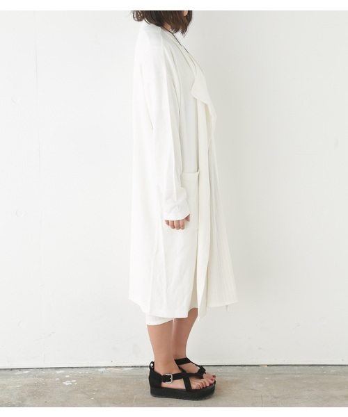 SLY(スライ)の「SEED STITCH GOWN-S(カーディガン/ボレロ・レディース・トップグレー/ブラック/グリーン系その他/ホワイト・FREE)」の6枚目の写真