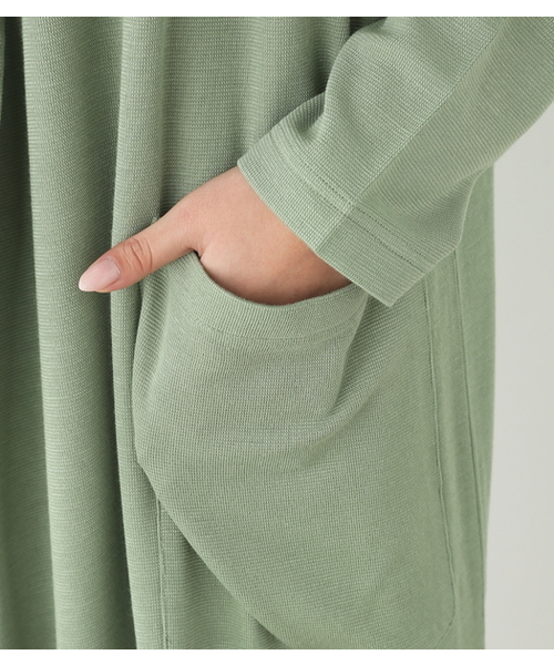 SLY(スライ)の「SEED STITCH GOWN-S(カーディガン/ボレロ・レディース・トップグレー/ブラック/グリーン系その他/ホワイト・FREE)」の12枚目の写真