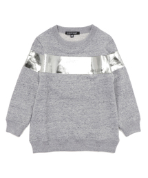 CHUBBYGANG | メタリックラインロングトレーナー(スウェット)