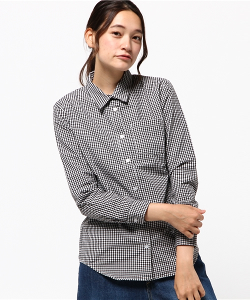 WEGO（ウィゴー）の「WEGO/ベーシックシャツ（シャツ/ブラウス・レディース・ブラック系その他2/ライトピンク/ホワイト・FREE）」の14枚目の写真