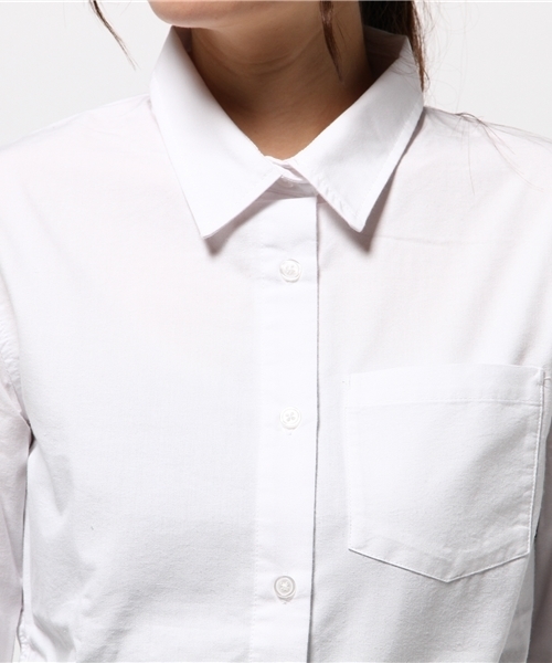 WEGO（ウィゴー）の「WEGO/ベーシックシャツ（シャツ/ブラウス・レディース・ブラック系その他2/ライトピンク/ホワイト・FREE）」の7枚目の写真