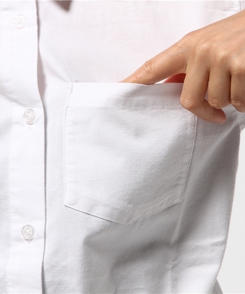 WEGO（ウィゴー）の「WEGO/ベーシックシャツ（シャツ/ブラウス・レディース・ブラック系その他2/ライトピンク/ホワイト・FREE）」の10枚目の写真