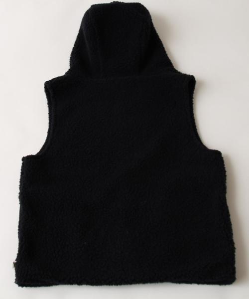 coen(コーエン)の「フーデッドボアベスト(ベスト・レディース・ベージュ/ネイビー・MEDIUM/LARGE)」の11枚目の写真