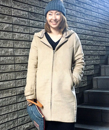 LBC | ウールブレンドフード取外しコート (その他アウター)