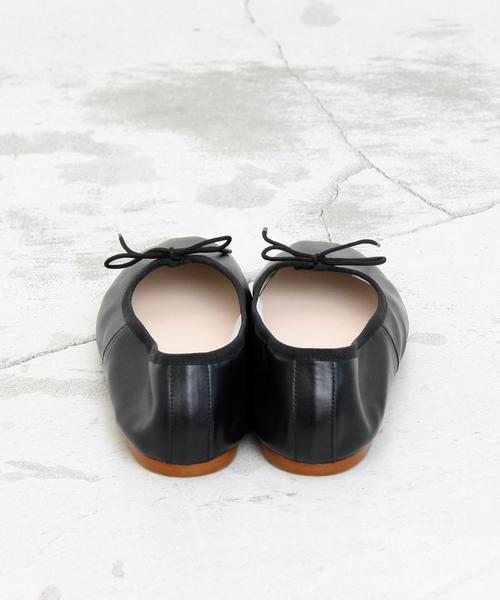 BEAUTY&YOUTH UNITED ARROWS（ビューティーアンドユースユナイテッドアローズ）の「＜MERITXELL＞∴レザーバレーシューズ ◆（バレエシューズ・レディース・ホワイト/ブラック/ライトピンク・38/36/39/37/35）」の9枚目の写真