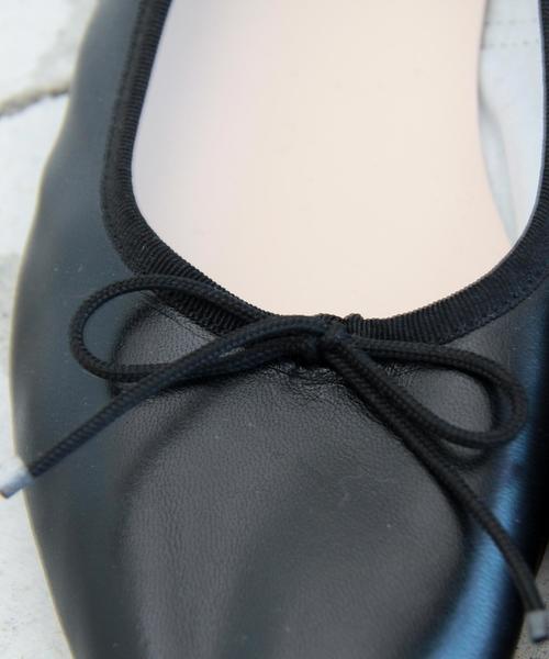 BEAUTY&YOUTH UNITED ARROWS（ビューティーアンドユースユナイテッドアローズ）の「＜MERITXELL＞∴レザーバレーシューズ ◆（バレエシューズ・レディース・ホワイト/ブラック/ライトピンク・38/36/39/37/35）」の11枚目の写真