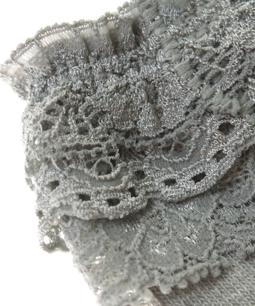 HYSTERIC MINI(ヒステリックミニ)の「Girl's レース付ソックス(ソックス/靴下・キッズ・ブラック/グレー/ピンク・13/16/19/22)」の8枚目の写真