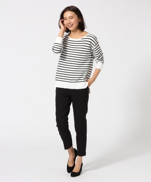 GLOBAL WORK（グローバルワーク）の「【吸水速乾】ＮＲトラウザー/734208（その他パンツ・レディース・ベージュ/ネイビー/ブラック/ライトグレー・SMALL/LARGE/MEDIUM）」の7枚目の写真