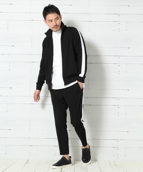 GLOBAL WORK（グローバルワーク）の「トラックイージーパンツ/737600（その他パンツ・メンズ・ネイビー/ブラック・LARGE/X-LARGE/SMALL/MEDIUM）」の4枚目の写真