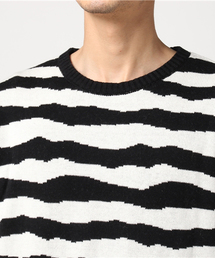 RAGS McGREGOR （ラグスマックレガー）の「BORDER CREW NECK KNIT