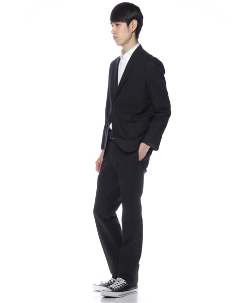 UNITED ARROWS（ユナイテッドアローズ）の「UA コットンリネンヘリンボーンウォッシュドスーツ（セットアップ・メンズ・ブラック/ブラウン・42/44/46/48/50/52）」の3枚目の写真