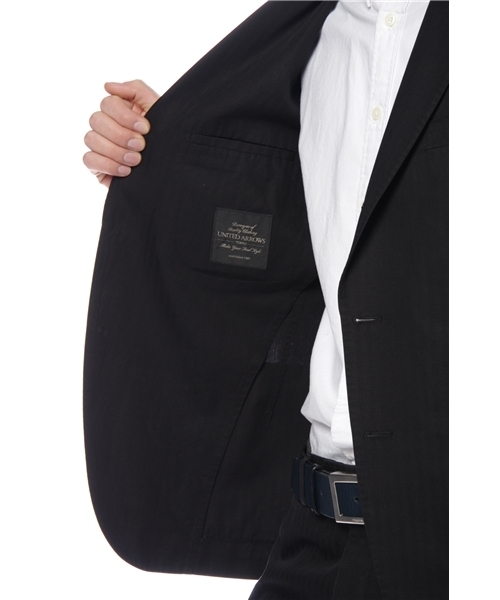 UNITED ARROWS（ユナイテッドアローズ）の「UA コットンリネンヘリンボーンウォッシュドスーツ（セットアップ・メンズ・ブラック/ブラウン・42/44/46/48/50/52）」の8枚目の写真