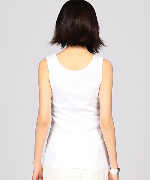 HANES（ヘインズ）の「Hanes（ヘインズ） Undies RIB タンクトップ ◆（タンクトップ・レディース・ホワイト/ブラック/ライトグレー・FREE）」の17枚目の写真