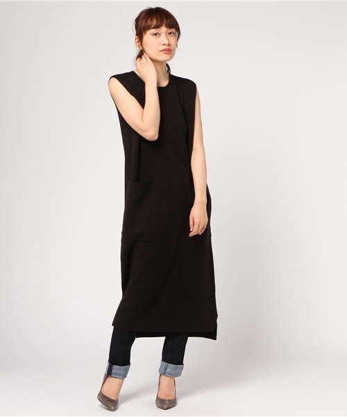 SLY(スライ)の「BIG POCKET LONG TOPS(タンクトップ・レディース・ホワイト/ブラック/カーキ・FREE)」の14枚目の写真