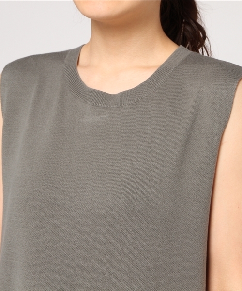 SLY(スライ)の「BIG POCKET LONG TOPS(タンクトップ・レディース・ホワイト/ブラック/カーキ・FREE)」の7枚目の写真