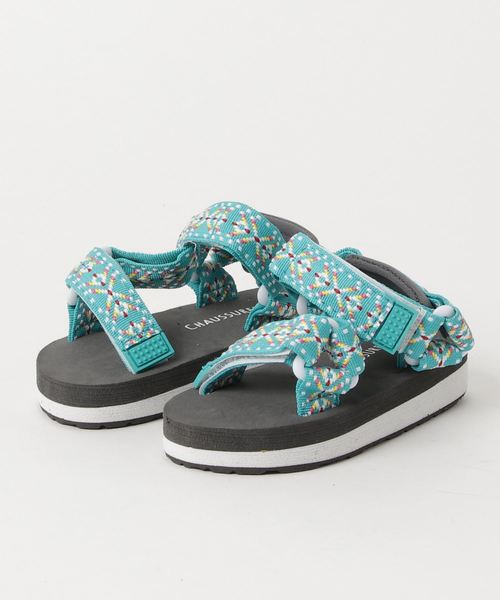 welleg（ウェレッグ）の「ベルクロスポーツサンダル　ＫＩＤＳ（サンダル・キッズ・シルバー/ブルー/ブラック/カーキ/ライトグリーン/ブラック系その他/ピンク系その他/レッド/ターコイズブルー・19cm/18cm/15cm/16cm/17cm/21.0cm/22.0cm/20cm）」の5枚目の写真