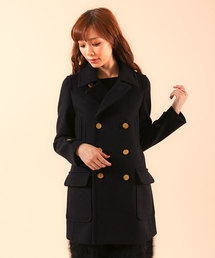 美品♡ビューティフルピープル アローズ別注 ロングピーコート ネイビー150cm 美品♡ビューティフルピープル アローズ別注 ロングピーコート