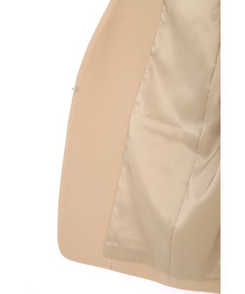 22 OCTOBRE（ヴァンドゥ－オクトーブル）の「◆ノーカラーストレッチジャケット（ノーカラージャケット・レディース・ベージュ/ネイビー・40/38/36）」の3枚目の写真