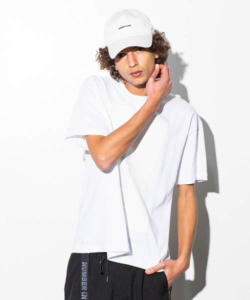 NUMBER (N)INE DENIM（ナンバーナインデニム）の「NUMBER (N)INE DENIM(ナンバーナインデニム)ラバーワッペン付ベースボールキャップ（キャップ・メンズ・ホワイト/ブラック・FREE）」の10枚目の写真