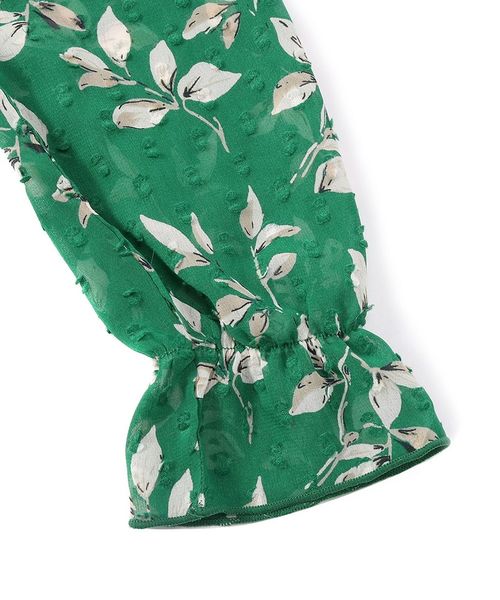 Right-on（ライトオン）の「【MPS】花柄フリルシャツディガン（シャツワンピース・キッズ・グリーン・100/110/120/130/140）」の7枚目の写真