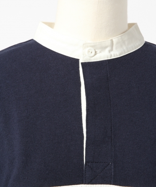 LOWRYS FARM（ローリーズファーム）の「ｅｌｌｅｓｓｅ／ラガーシャツ　784630 （Tシャツ/カットソー・レディース・ブルー/ネイビー/オフホワイト・LARGE/MEDIUM）」の12枚目の写真