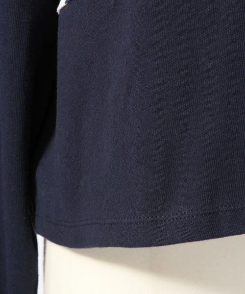 LOWRYS FARM（ローリーズファーム）の「ｅｌｌｅｓｓｅ／ラガーシャツ　784630 （Tシャツ/カットソー・レディース・ブルー/ネイビー/オフホワイト・LARGE/MEDIUM）」の14枚目の写真