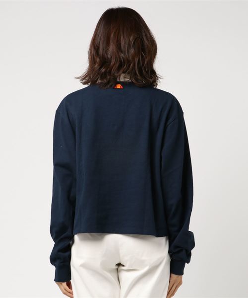 LOWRYS FARM（ローリーズファーム）の「ｅｌｌｅｓｓｅ／ラガーシャツ　784630 （Tシャツ/カットソー・レディース・ブルー/ネイビー/オフホワイト・LARGE/MEDIUM）」の5枚目の写真