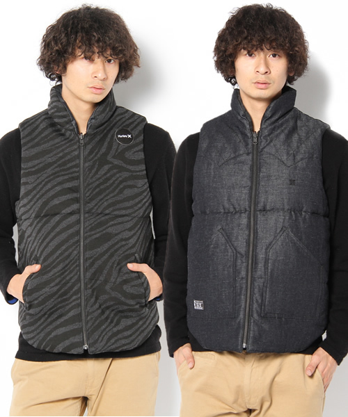 Hurley ブラック ダウンベスト Hurley(ハーレー) / ダウンベスト/L