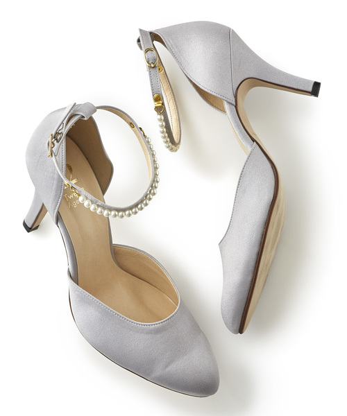 12Twelve Agenda（トゥエルブ　アジェンダ）の「パールストラップパンプス（パンプス・レディース・ブラック/ベージュ/シルバー・M/L/S）」の3枚目の写真