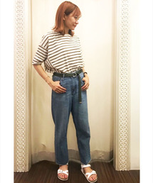 earth music&ecology | ・ボーダードルマンTシャツ(Tシャツ/カットソー)