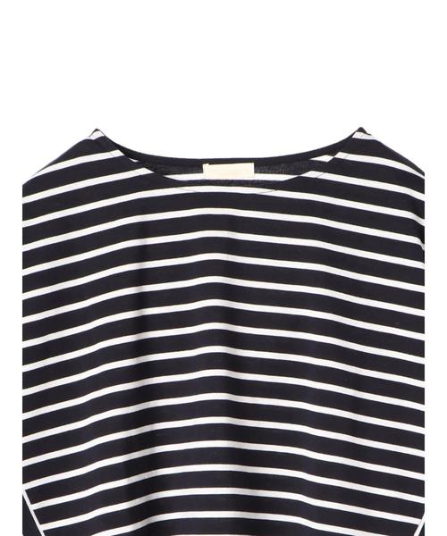 earth music&ecology(アースミュージックアンドエコロジー)の「・ボーダードルマンTシャツ(Tシャツ/カットソー・レディース・ネイビー/オフホワイト/ライトブラウン/ブラック・FREE)」の13枚目の写真