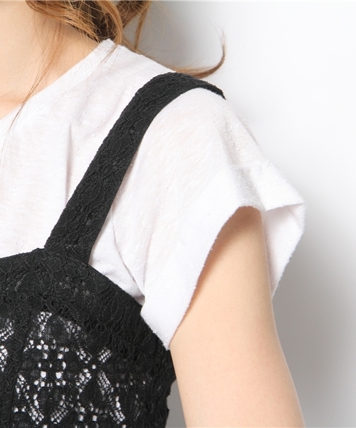 WEGO（ウィゴー）の「WEGO/レースビスチェ（その他トップス・レディース・ホワイト/ブラック・FREE）」の7枚目の写真
