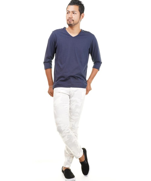 おしゃれスタ（オシャレスタ）の「ストレッチスキニーパンツ(IR) レディース メンズ（その他パンツ・メンズ・ホワイト/ブラック/ベージュ/グレー/カーキ/ブルー/ホワイト系その他/ブラック系その他/ワイン/チャコールグレー/ライトベージュ・S/M/L/XL）」の18枚目の写真