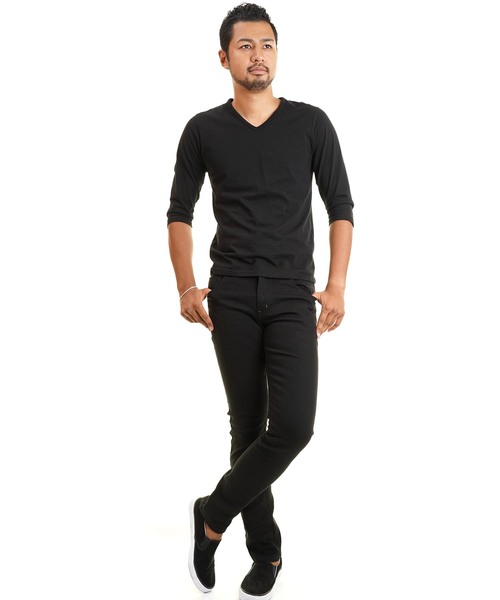 おしゃれスタ（オシャレスタ）の「ストレッチスキニーパンツ(IR) レディース メンズ（その他パンツ・メンズ・ホワイト/ブラック/ベージュ/グレー/カーキ/ブルー/ホワイト系その他/ブラック系その他/ワイン/チャコールグレー/ライトベージュ・S/M/L/XL）」の22枚目の写真