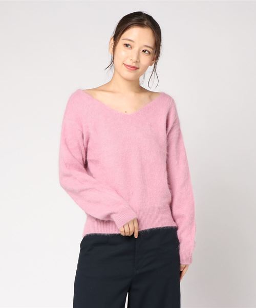 Mystrada マイストラーダ の バックチェーンアンゴラニット ニット セーター Wear