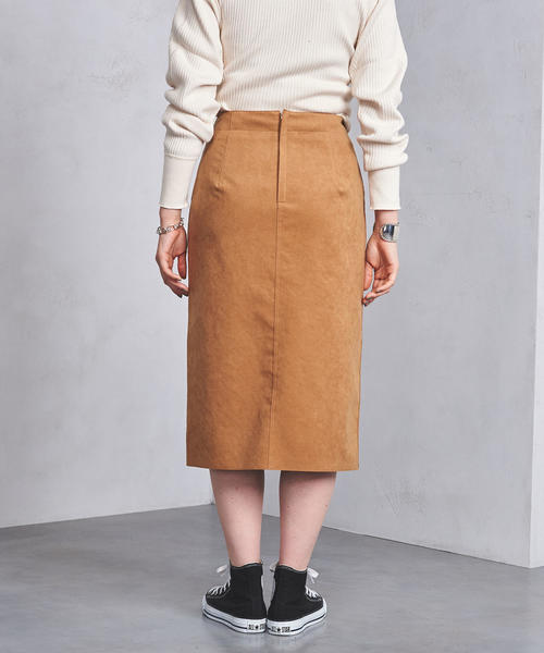 UNITED ARROWS(ユナイテッドアローズ)の「UWSC フェイクスエード タイトスカート(スカート・レディース・オリーブ/ベージュ/パープル・38/36/40)」の5枚目の写真