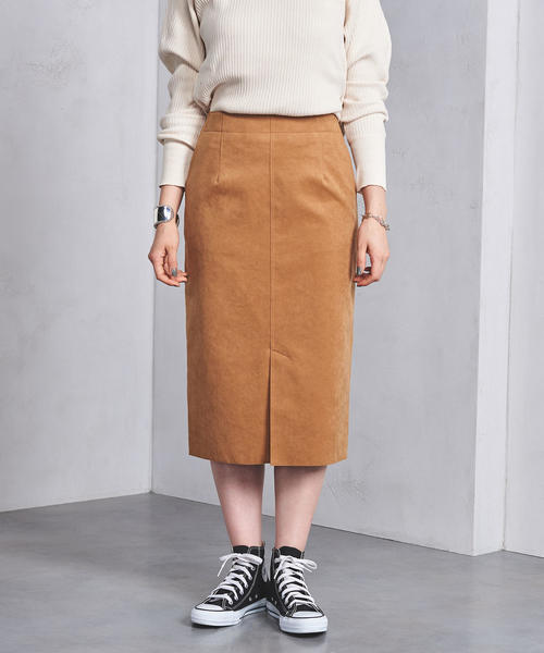 UNITED ARROWS(ユナイテッドアローズ)の「UWSC フェイクスエード タイトスカート(スカート・レディース・オリーブ/ベージュ/パープル・38/36/40)」の18枚目の写真