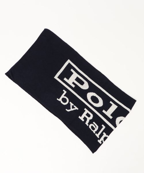 POLO RALPH LAUREN（ポロ ラルフ ローレン）の「Polo ラベル スカーフ（ストール/ショール・メンズ・ネイビー系6・ONE SIZE）」の4枚目の写真