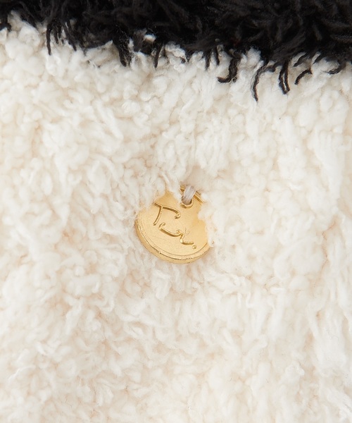 TERRITOIRE（テリトワール）の「【TERRITOIRE/テリトワール】モコボーダーパーカー（ルームウェア/パジャマ・レディース・ホワイト・FREE）」の5枚目の写真