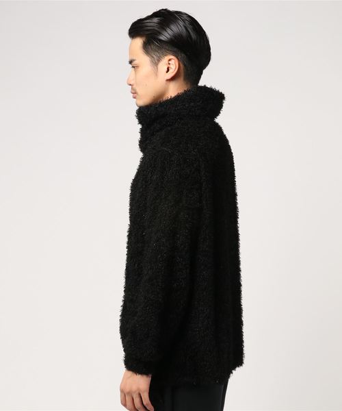 Luv maison（ラブメゾン）の「シャギーツイストネックニット（ニット/セーター・メンズ・ブラック/グレー/ワインレッド・M/L）」の5枚目の写真