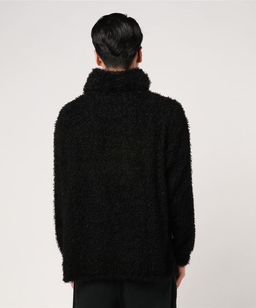 Luv maison（ラブメゾン）の「シャギーツイストネックニット（ニット/セーター・メンズ・ブラック/グレー/ワインレッド・M/L）」の4枚目の写真