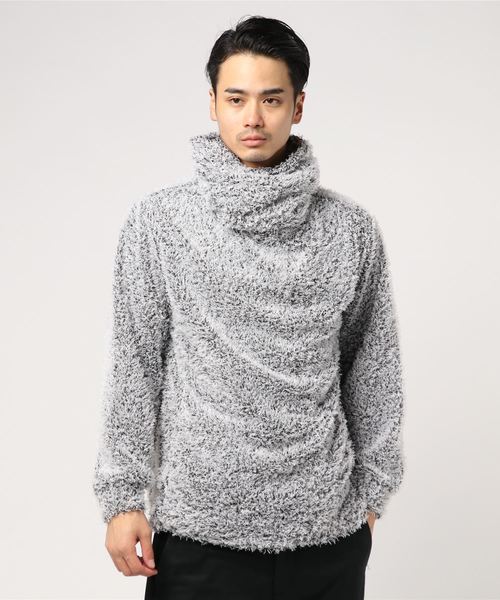 Luv maison（ラブメゾン）の「シャギーツイストネックニット（ニット/セーター・メンズ・ブラック/グレー/ワインレッド・M/L）」の7枚目の写真