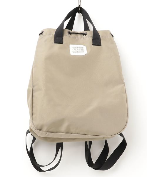 FREDRIK PACKERS(フレドリックパッカーズ)の「【FREDRIK PACKERS/フレドリックパッカーズ】-別注- 420D BLOOM PACK ナイロンバックパック/リュック(バックパック/リュック・レディース・チャコールグレー/ブラック/ベージュ/シルバー・FREE)」の9枚目の写真