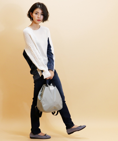 FREDRIK PACKERS(フレドリックパッカーズ)の「【FREDRIK PACKERS/フレドリックパッカーズ】-別注- 420D BLOOM PACK ナイロンバックパック/リュック(バックパック/リュック・レディース・チャコールグレー/ブラック/ベージュ/シルバー・FREE)」の14枚目の写真