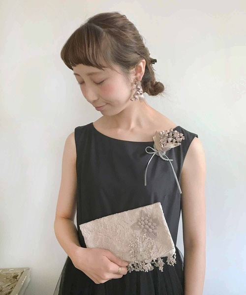 m.soeur（エムスール）の「すずらんのブローチ＊（ブローチ/コサージュ・レディース・ベージュ系その他/アイボリー/グレー/ベージュ/ブラック・FREE）」の6枚目の写真