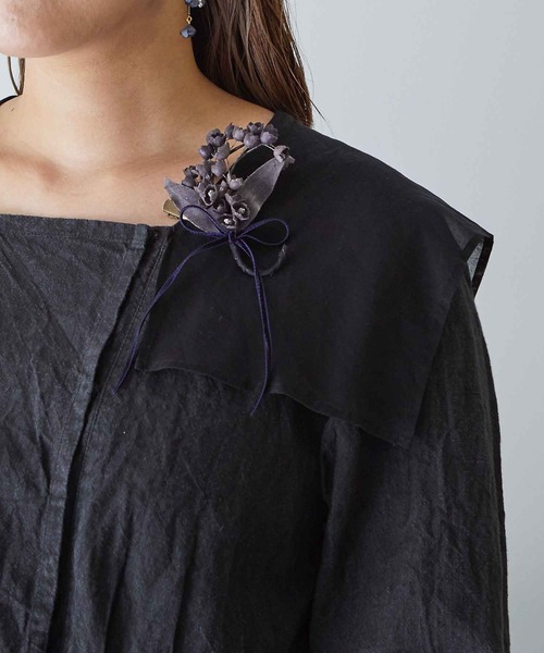 m.soeur（エムスール）の「すずらんのブローチ＊（ブローチ/コサージュ・レディース・ベージュ系その他/アイボリー/グレー/ベージュ/ブラック・FREE）」の11枚目の写真