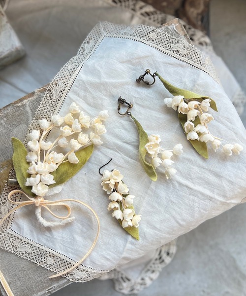 m.soeur（エムスール）の「すずらんのブローチ＊（ブローチ/コサージュ・レディース・ベージュ系その他/アイボリー/グレー/ベージュ/ブラック・FREE）」の20枚目の写真