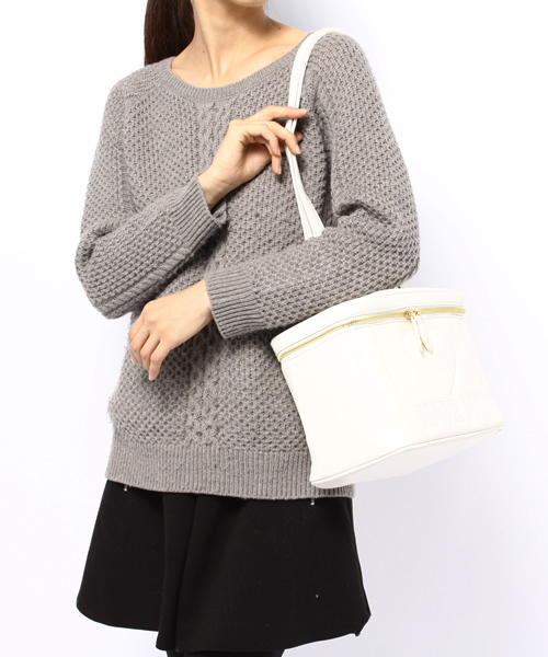 WEGO（ウィゴー）の「WEGO/HATEMEバニティバッグ（ショルダーバッグ・レディース・ホワイト/ブラック・FREE）」の4枚目の写真