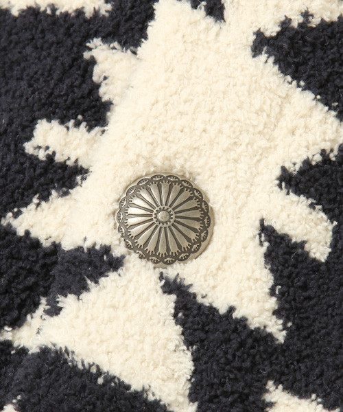 BAYFLOW（ベイフロー）の「[KIDS]ネイティブショールカーデ（カーディガン/ボレロ・キッズ・ブラック/オフホワイト・MEDIUM/X-LARGE）」の13枚目の写真